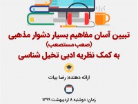 تبیین آسان مفاهیم بسیار دشوار مذهبی (صعب مستصعب) به کمک نظریه‌ی ادبی تخیل‌شناسی